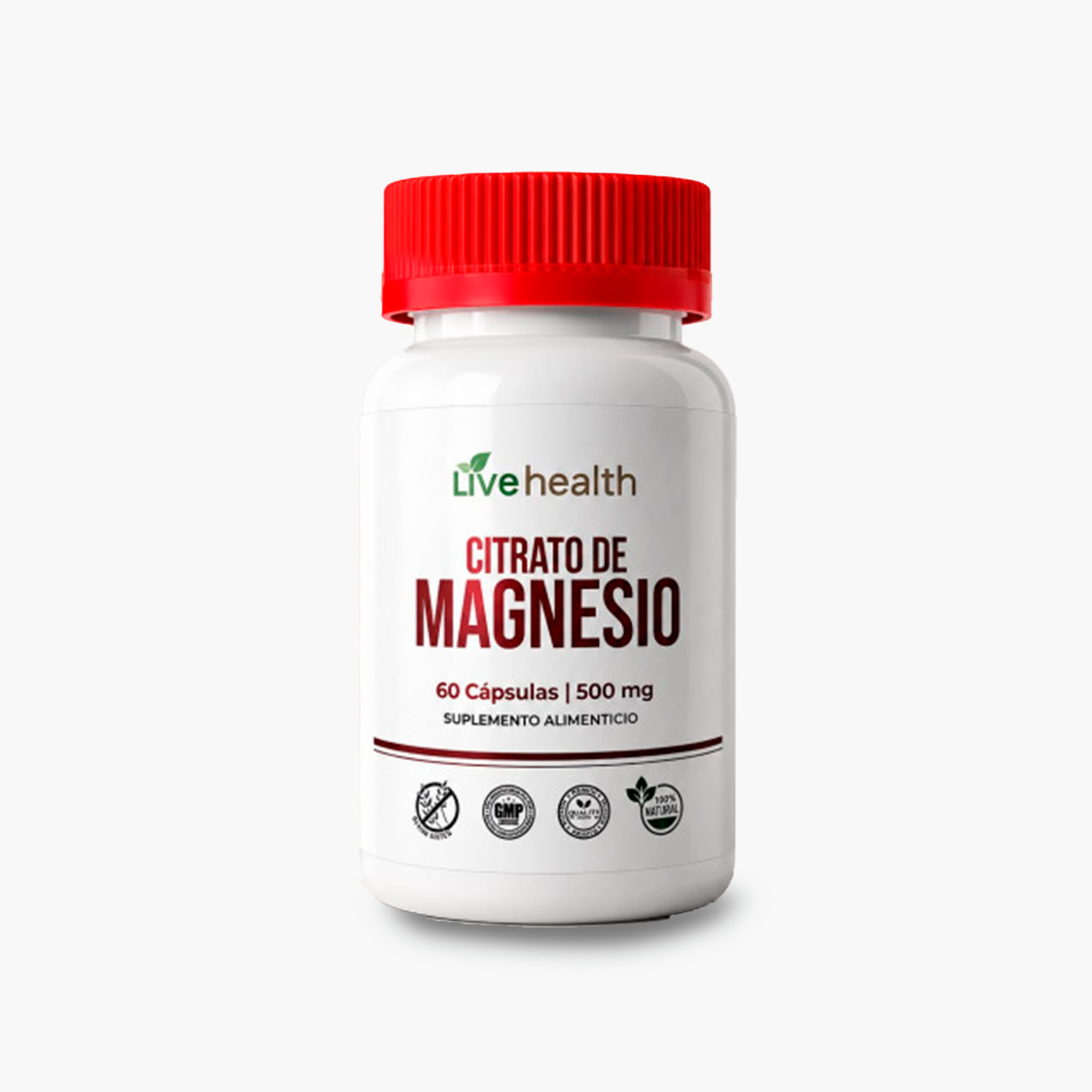 Citrato de Magnesio, 60 cápsulas